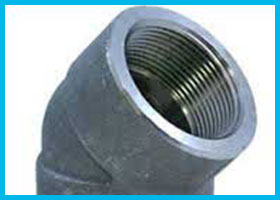 Incoloy 800H/800HT UNS N08810/N08811 Forged 45 Deg Screwed-Threaded Elbows Manufacturer Exporter